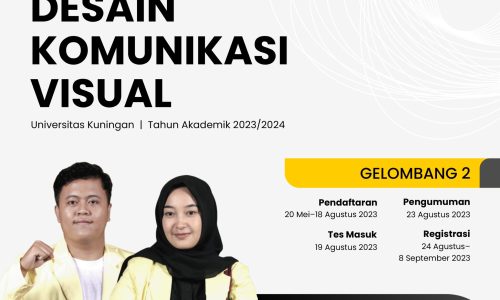 PENERIMAAN MAHASISWA BARU DKV UNIKU GELOMBANG 2 TAHUN AKADEMIK 2023/2024